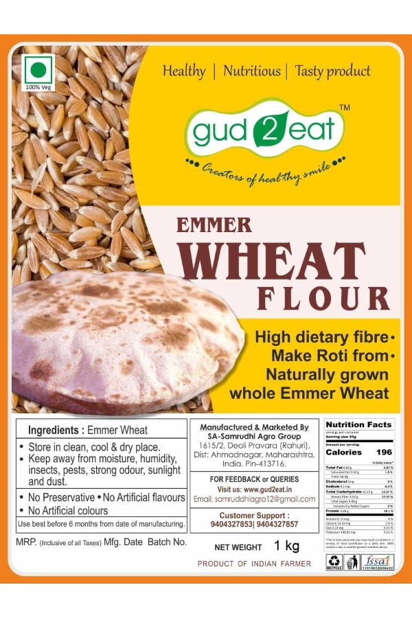 Emmer wheat flour